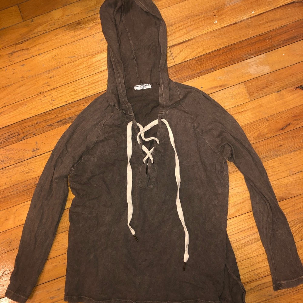 Project Social T Lace-Up Long Sleeve